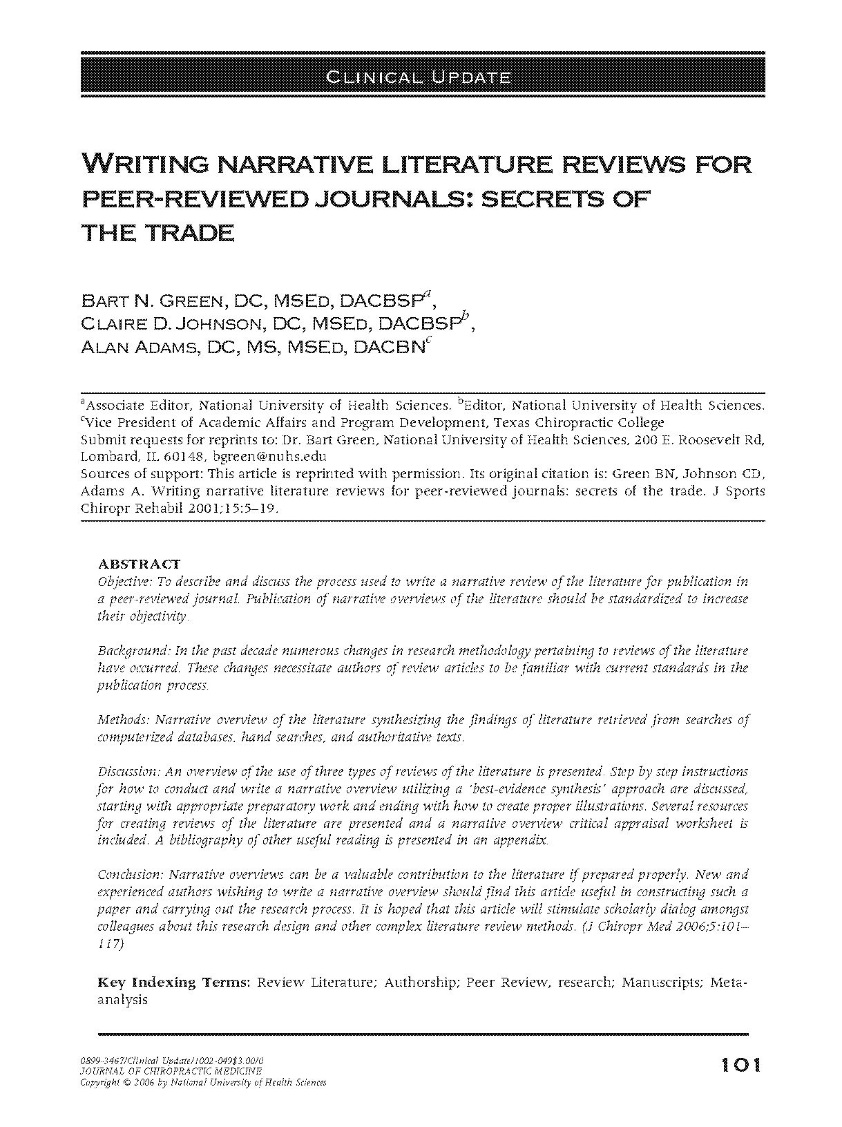 write a discussion on an article